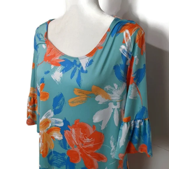 Ruby Rd. Floral Shift Dress. XL - Picture 2 of 8